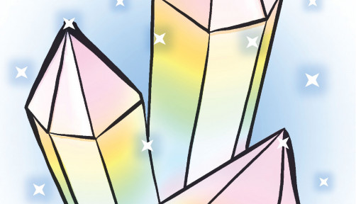 illustration of crystals crystal meth concept