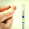 This HIV self-test uses a small drop of blood to get results.