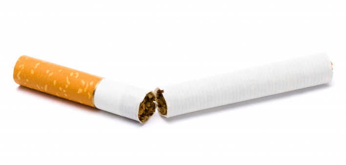 cigarette broken in half
